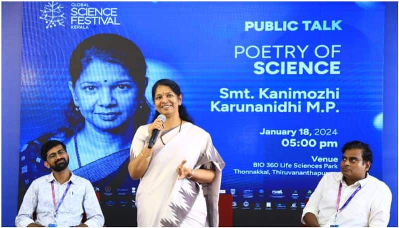 We must stand together against presenting mythology as a substitute for science: Kanimozhi MP in GSFK vvk