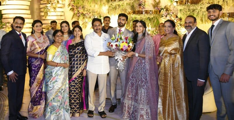 Andhra CM Jagan Mohan Reddy Attends Engagement Ceremony Of YS Sharmila's Son Rya