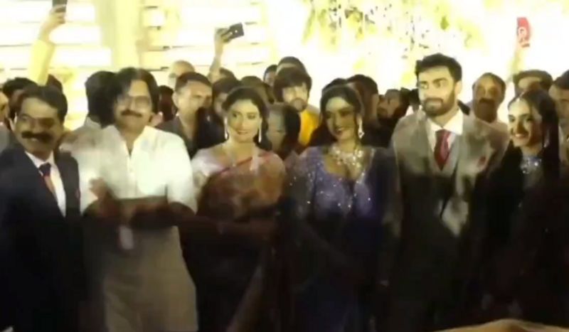 Janasena chief Pawan Kalyan attending sharmila son raja reddy and atluri priya engagement AKP