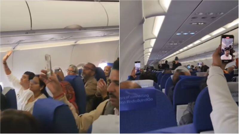 Ram Ayenge song sung by Indigo airplane passengers