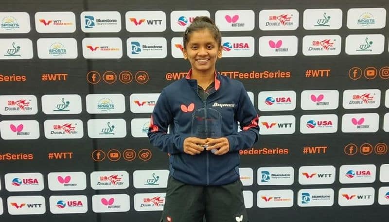 International title for Hyderabad girl.. Akula Sreeja wins in WTT feeder Corpus Christi..ISR