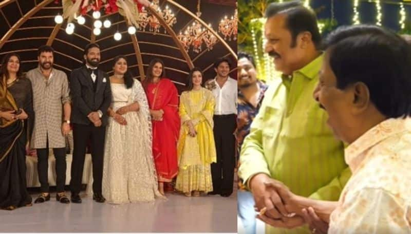 suresh gopi daughter bhagya wedding reception mammootty family, sreenivasan nrn 