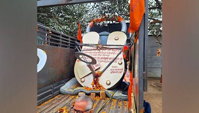 Ram Mandir inauguration: 400 kg lock and key arrives in Ayodhya ahead of 'pran pratishtha' ceremony