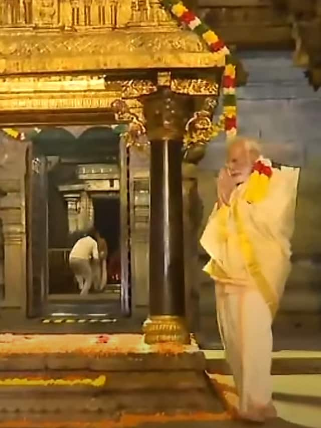 PM Modi in Tamil Nadu, offers prayers at Srirangam temple lns