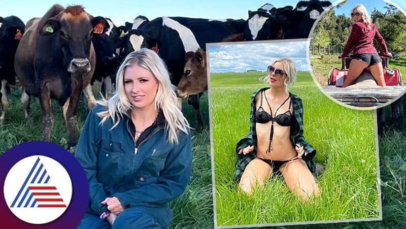 farmer woman Brittney Woods of New Zealand looks like model pav 