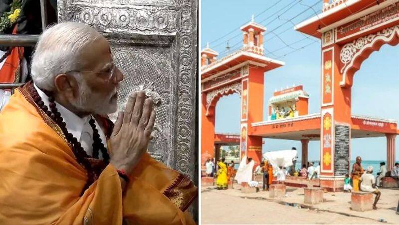 Prime Minister Modi bathed in Rameswaram Agni Tirtha sea-rag