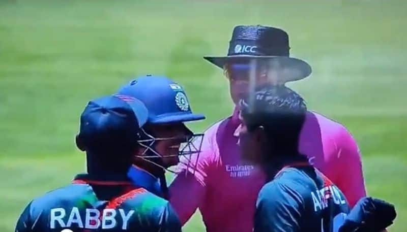 cricket U19 World Cup 2024: India U-19 captain and Bangladesh player get involved heated argument (WATCH) osf