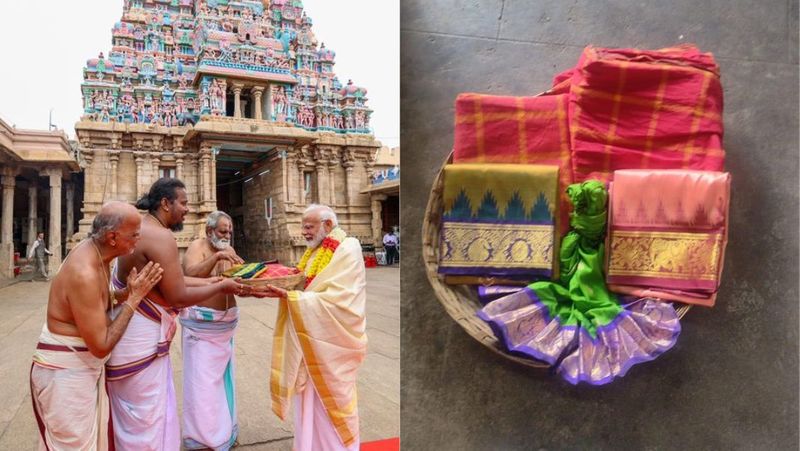 PM Modi presented Srirangam temple's gift at the feet of Rama Lalla in Ayodhya sgb