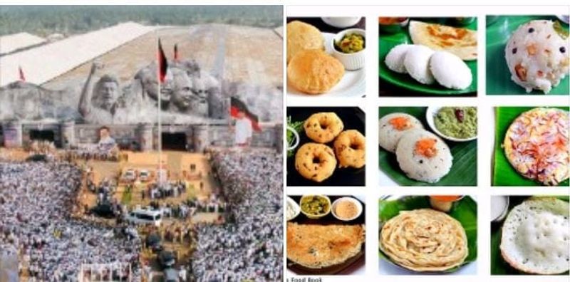 Do you know what is the menu of food served in the morning and afternoon at the DMK youth team conference KAK