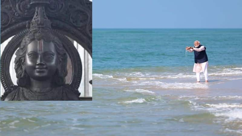 What is the connection between Ayodhya and Rameswaram Dhanushkodi arichal munai point smp