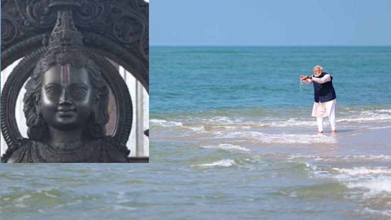 What is the connection between Ayodhya and Rameswaram Dhanushkodi arichal munai point smp