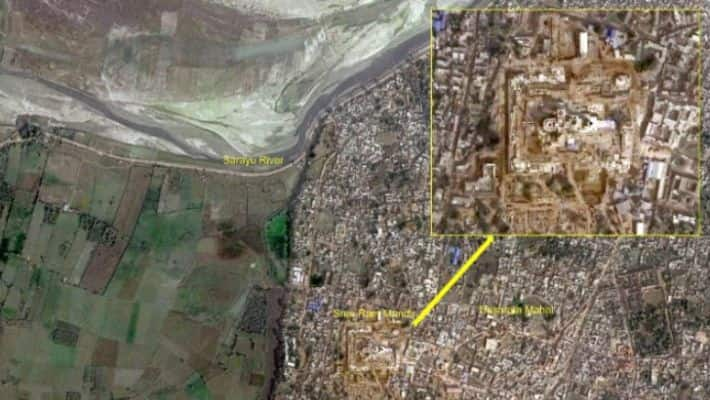 ISRO satellite took a picture of Ayodhya temple from space..ISR