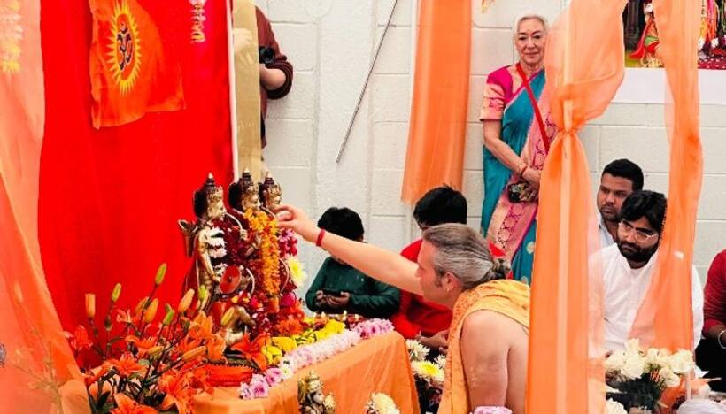 Lord Rama: అయోధ్యతోపాటు మెక్సికోలోనూ ఇవాళే ప్రాణ ప్రతిష్ట.. అమెరికా పురోహితుడి వీడియో వైరల్