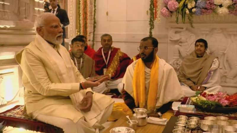 Prime Minister Narendra Modi participated in in Ayodhya Ram Temple Pran Pratishtha smp