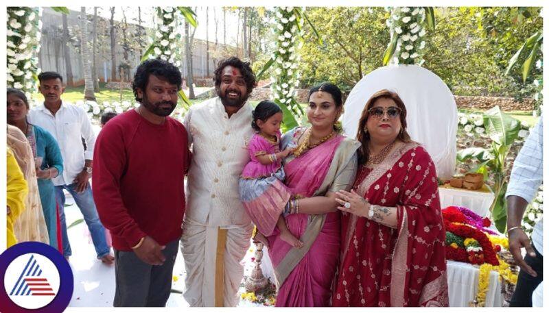 Actor Dhruva Sarja children's naming ceremony gow