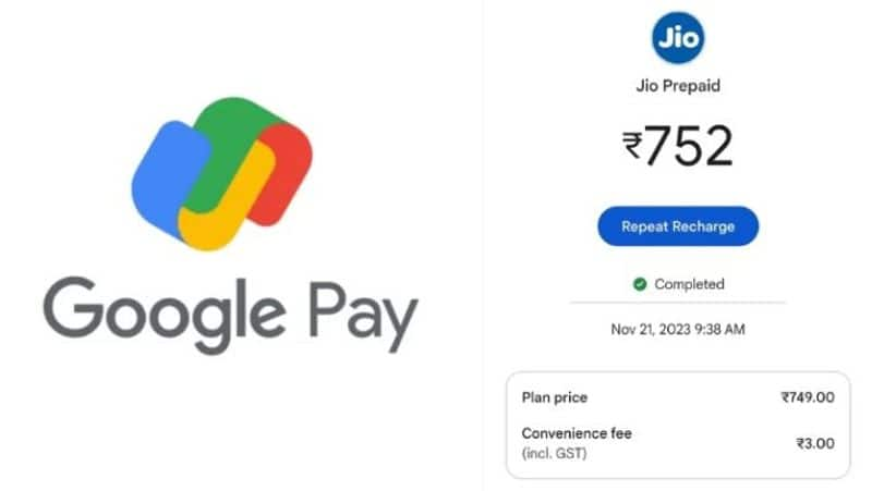 Google Pay has begun to impose a convenience fee of Rs 3 on mobile recharges-rag