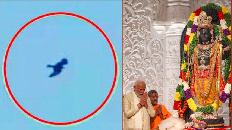 Garuda was seen during the Pranapratisthana in Ayodhya and circumambulated the temple in sky akb