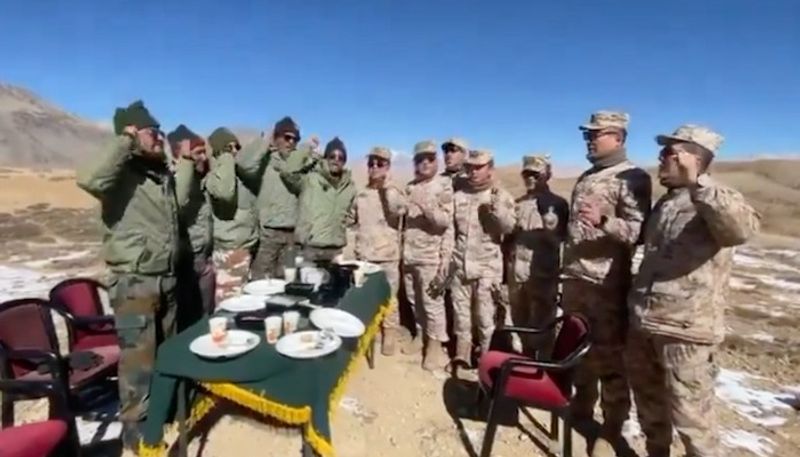 Ram Mandir inauguration: Video of Chinese soldiers chanting 'Jai Shri Ram' along with Indian troops resurfaces snt