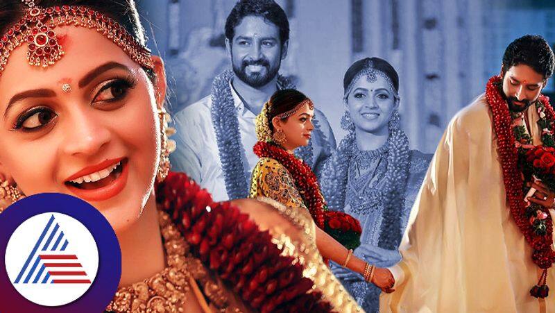 On 6th wedding anniversary actress Bhavana shared wedding day pics skr