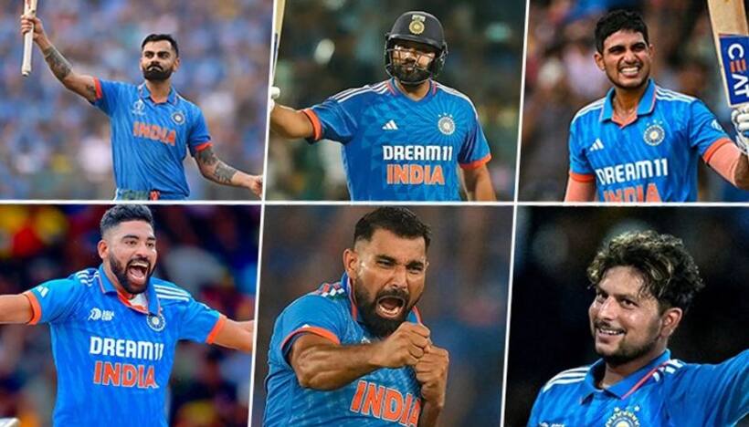 6 Indian players feature in ICC ODI Team of the Year 2023; Rohit Sharma named as captain of the side
