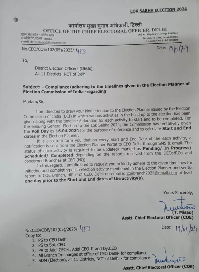 Lok Sabha Election 2024 Date Election commission of india Clears April 16th will be date Of Poll smp