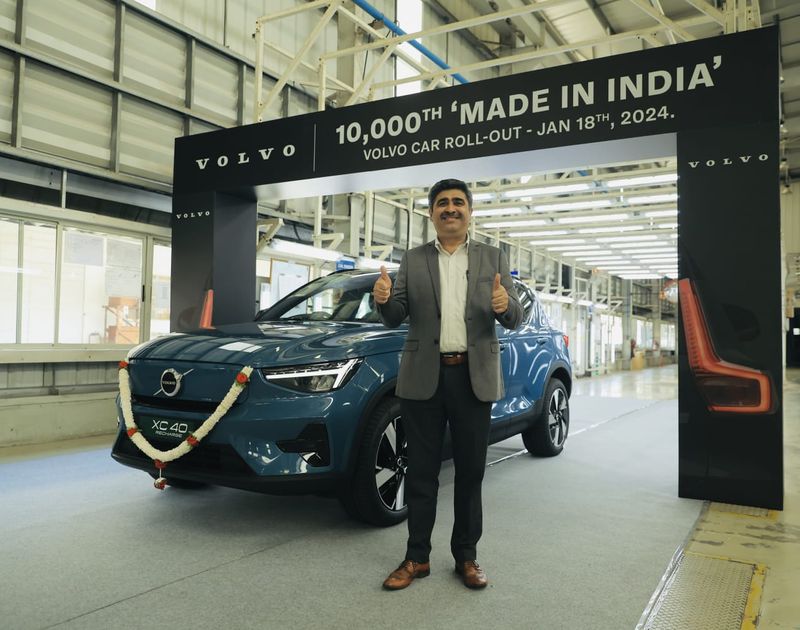 Milestone 10000th Made in India Volvo Car rolls out in India ckm