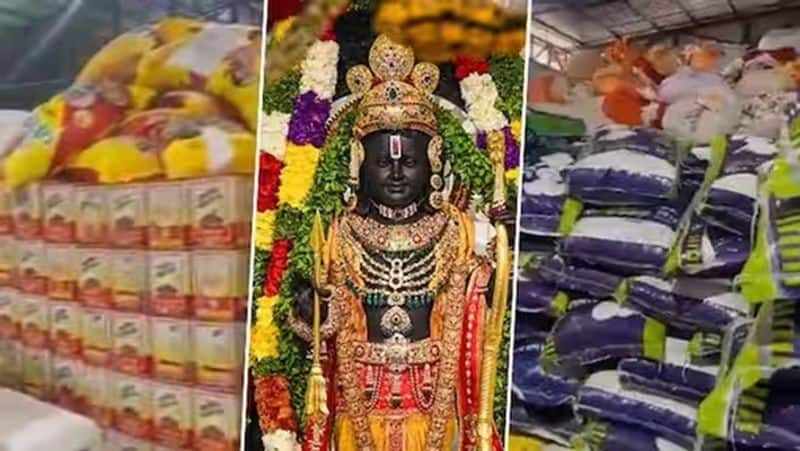 Ram temple trust runs out of space to store food supplies sent by Ram Bhakts for prasad smp