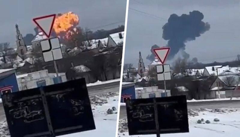 Was Russian plane, carrying 65 Ukrainian POWs, shot down in Belgorod? Video shows missile trace (WATCH) snt