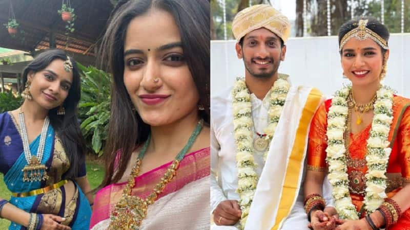 actress ashika ranganath sister anushas wedding gvd