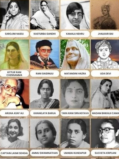 <p>आज़ादी की लड़ाई में तमाम महिलाओं ने अपना घर परिवार छोड़ दिया था , स्लाइड के ज़रिये आज उन्ही महिलाओं के बारे में  बताएंगे। </p>

<p> </p>

<p> </p>
