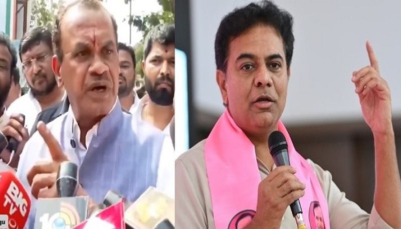 Telangana Minister Komatireddy Venkat Reddy Challenges to KTR lns