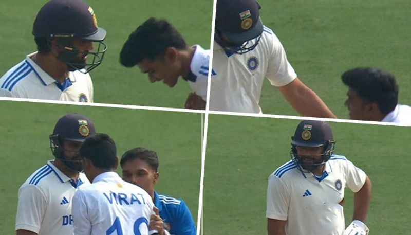 IND vs ENG 1st Test in Hyderabad Video of fan breaching security to touch Rohit Sharma feet goes viral kvn