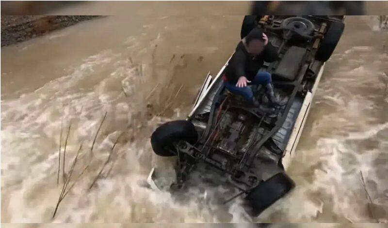 Dramatic rescue: California woman survives 15 hours stranded on top of overturned car in floodwaters (WATCH) snt