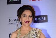 Madhuri Dixit Saree look stone work sarees for wedding with price kxa 