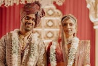 ias officer pari bishnoi married to bjp mla bhavya bishnoi pari bishnoi ias marriage photos kxa 