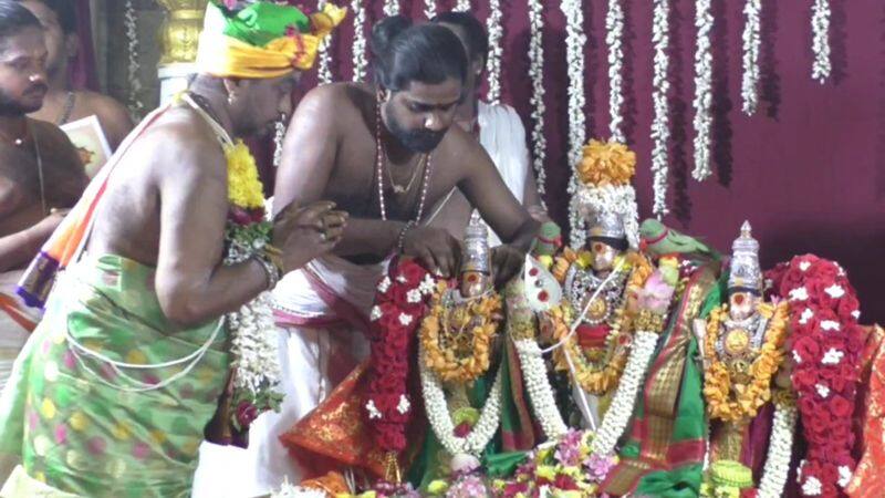 thousands of devotees participate palani thirukalyanam event in dindigul district vel