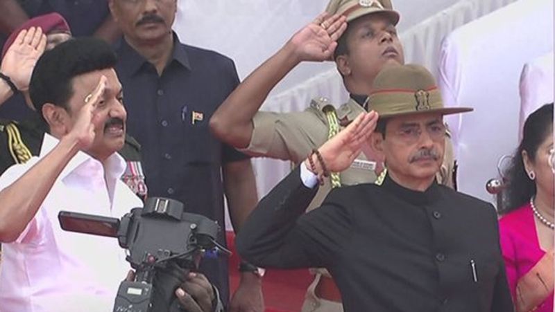 75th Republic Day.. Tamil Nadu Governor Ravi hoisted the national flag in Chennai tvk