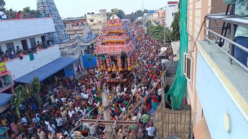 palani dhandayuthapani murugan temple car festival held very well in dindigul district vel