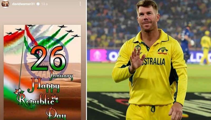 cricket Australian star batter David Warner extends Republic Day greetings to all in India osf