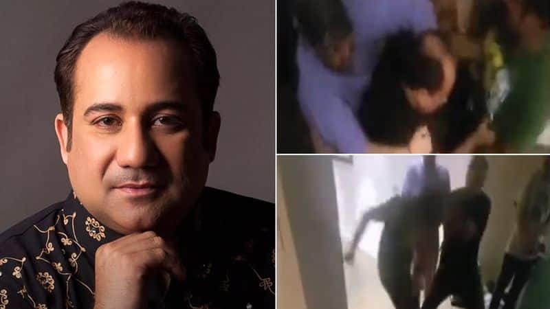 Pakistani singer Rahat Fateh Ali Khan Thrashes Employee With Shoe video viral gan