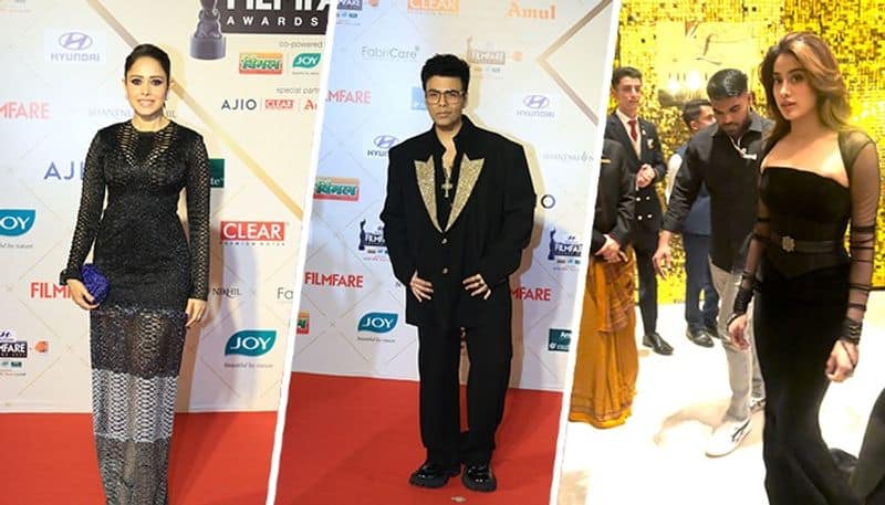 69th Filmfare Awards curtain raiser: Janhvi Kapoor, Karan Johar and others attend red carpet event in style ATG