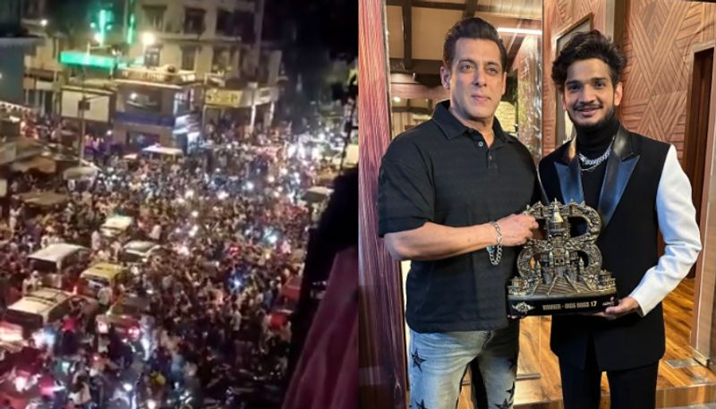 WATCH: Crowd gathers in Mumbai's Dongri to celebrate Munawar Faruqui's Bigg Boss 17 win RKK