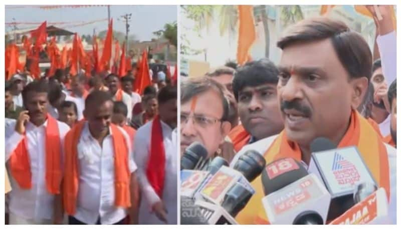 Janardhana Reddy in BJP protest nbn