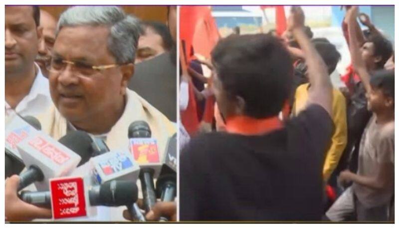 Siddaramaiah reaction on Mandya Hanuman flag case nbn