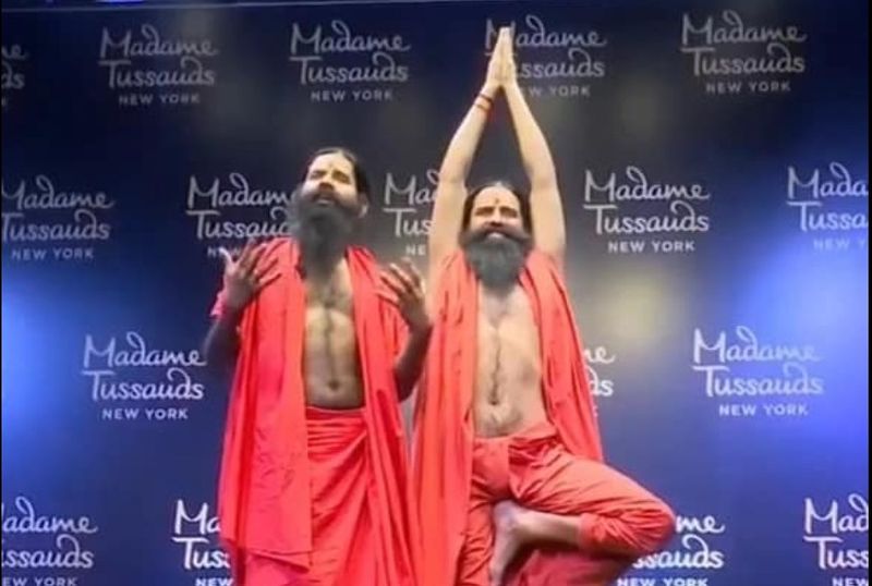 A rare honour for Baba Ramdev. Wax statue at New York's Madame Tussauds Museum..ISR