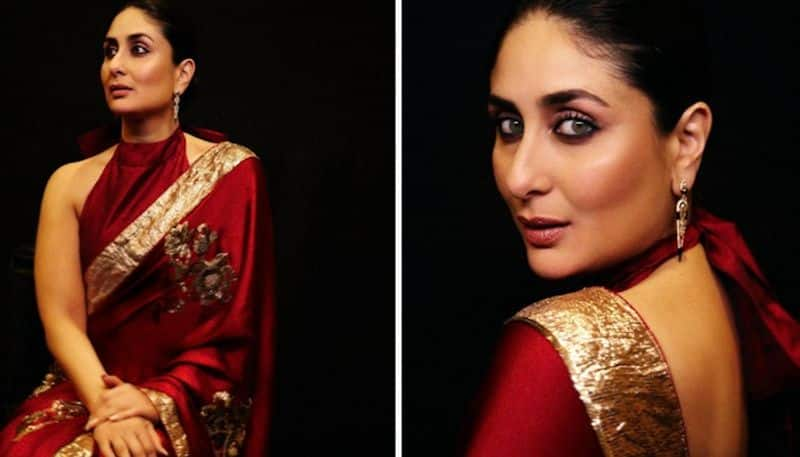 Kareena Kapoor Khan channels Pataudi vibes in elegant red saree, see pictures RKK