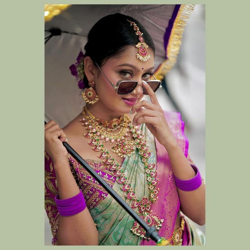 Kannada seria actress Keerthi fame Tanvi Rao in Traditional look, fans comment beautiful Vin