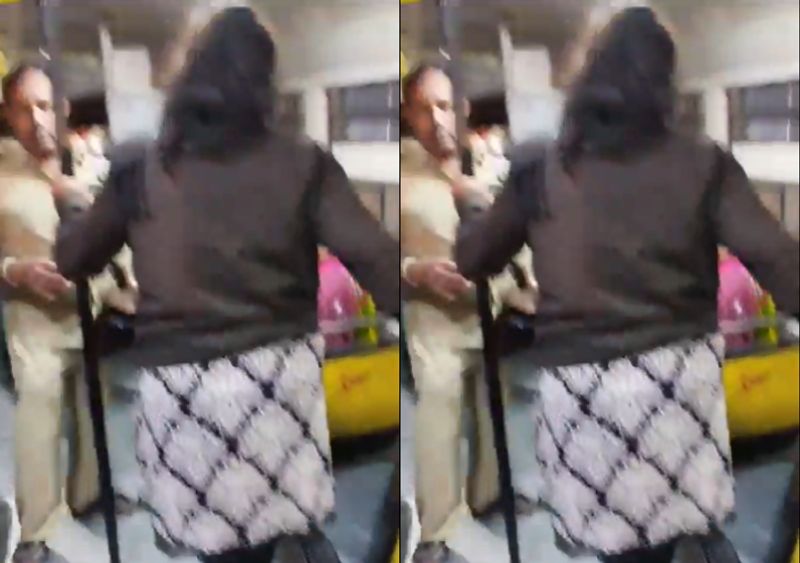 Woman Passenger rude behaviour with tsrtc Bus Conductor in Hyderabad AKP