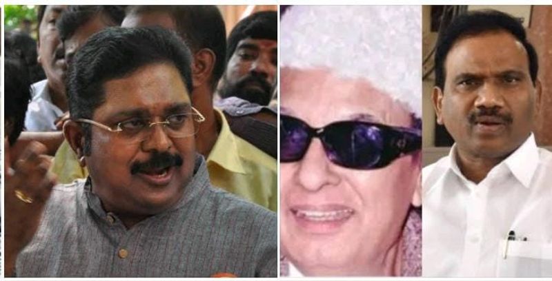 TTV Dhinakaran condemns A Raja for criticizing MGR KAK