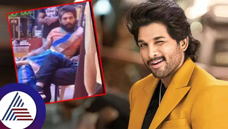 Morphed pictures of Allu Arjun donning a saree on Pushpa 2 sets leaves the internet divided suc